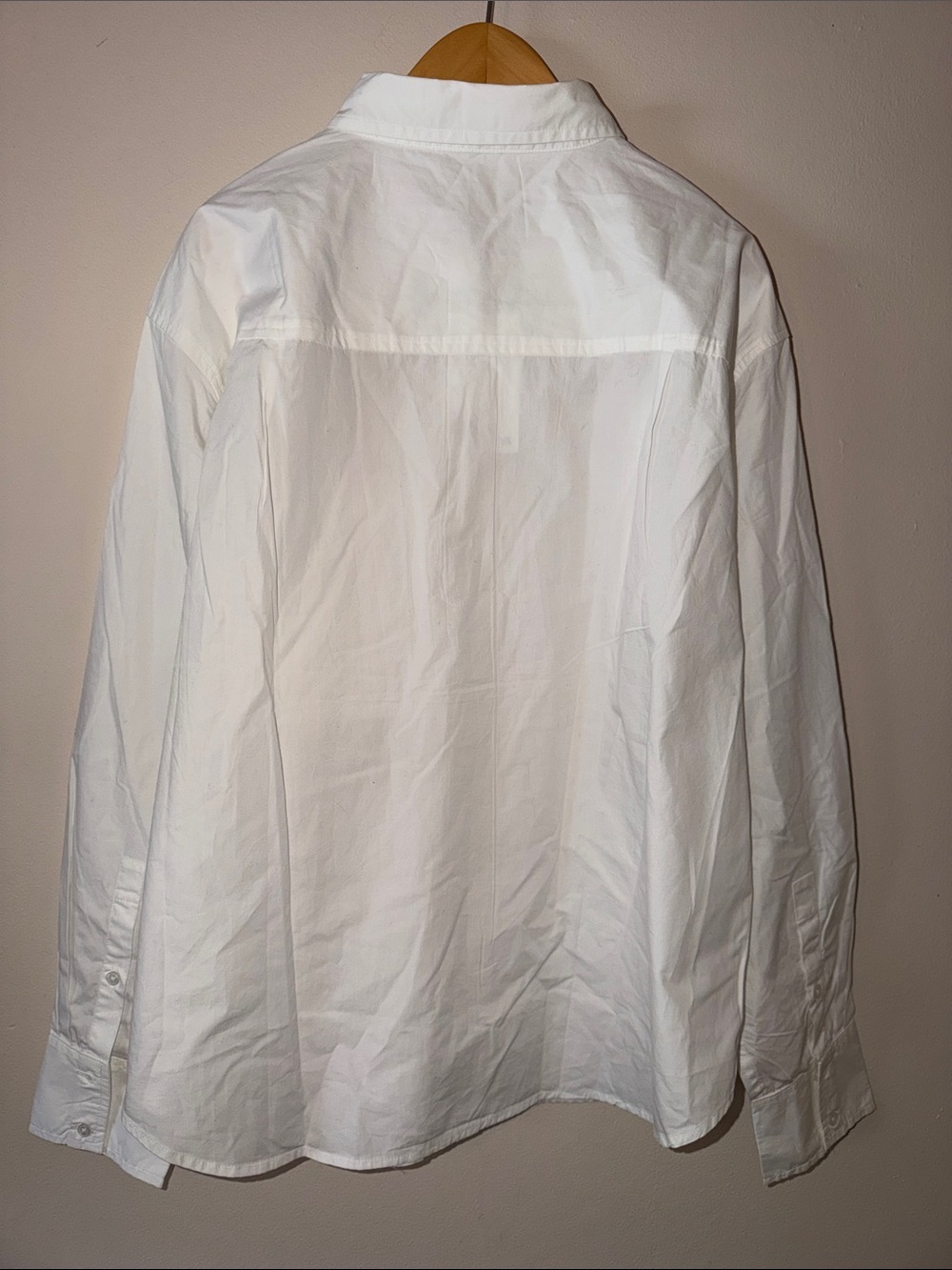 Quince 100% Organic Cotton Poplin Long Sleeve Boyfriend Shirt Size L - Picture 9 of 10